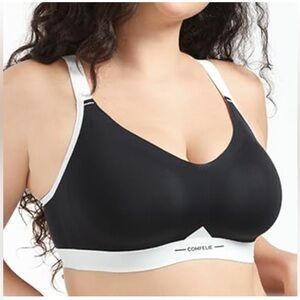 Comfelie Seamless Wireless Bra Lightly Lined Underarm Smoothing 2XL Plus Nwot